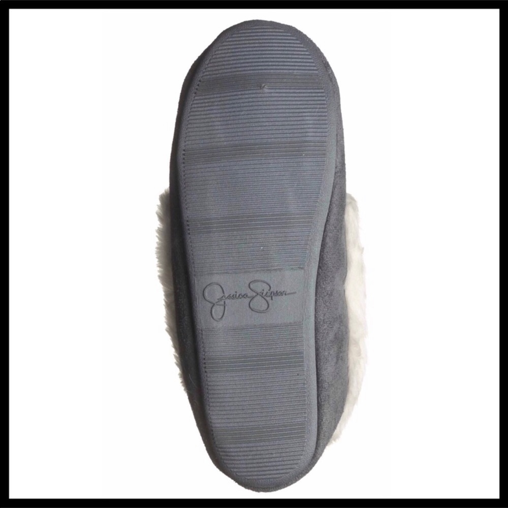 JESSICA SIMPSON FAUX SHEARLING SLIP ON COZY FLATS - Picture 4 of 6